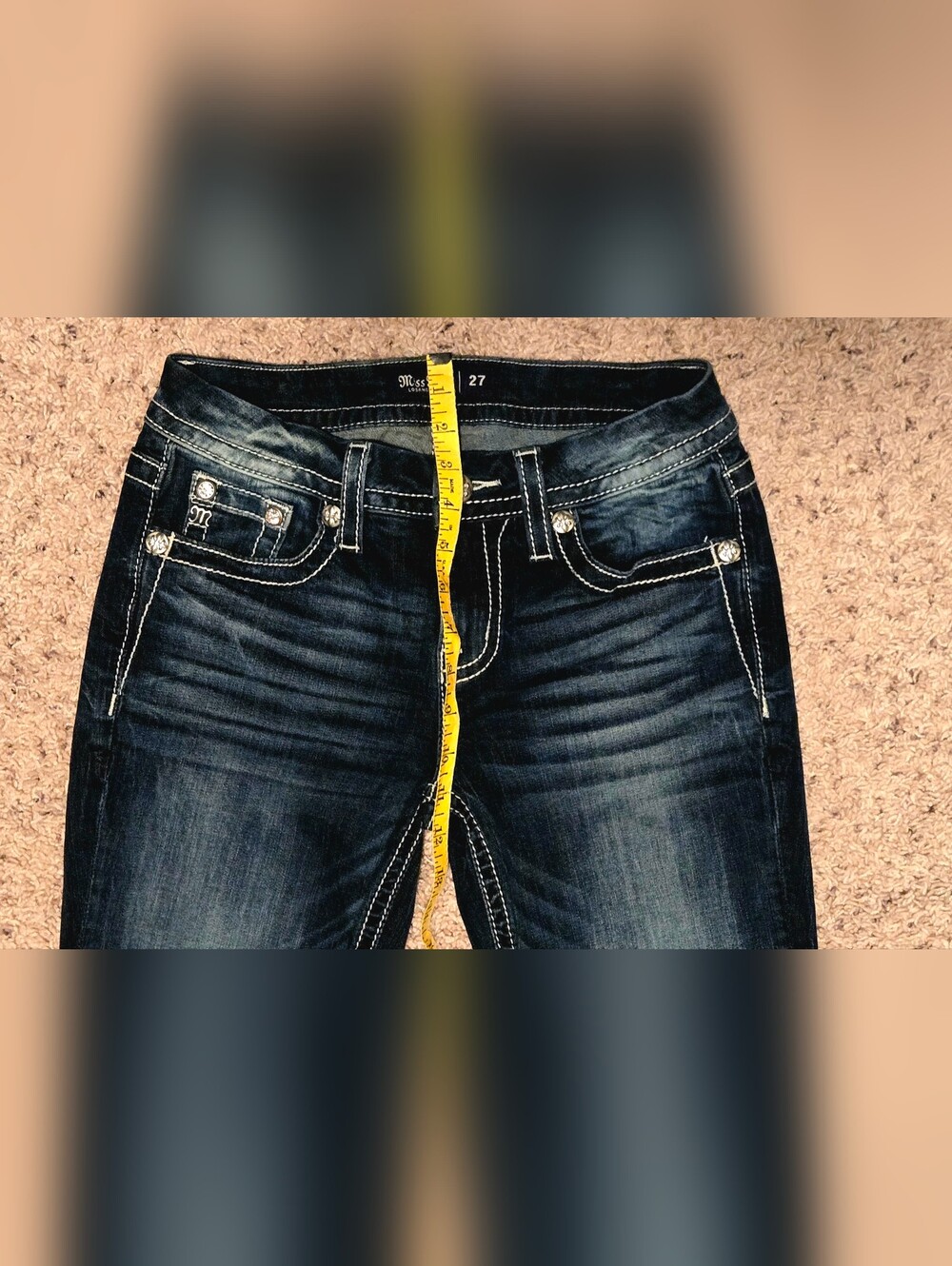 Miss Me Lowrise Bootcut Jeans Women's Size 27 NWOT - Picture 8 of 11